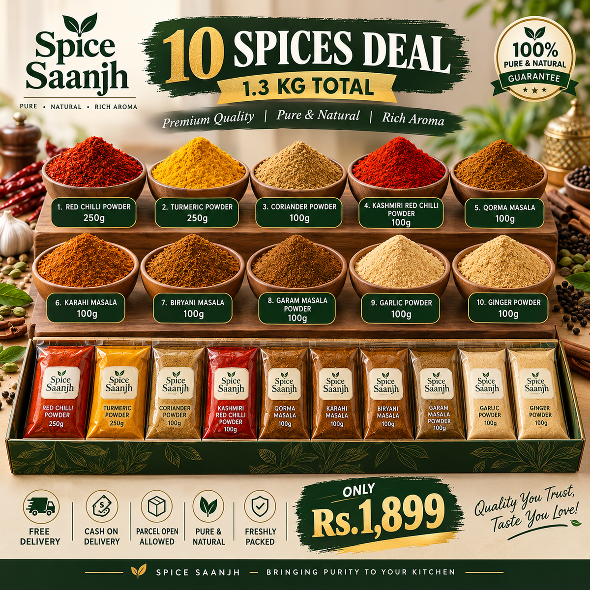 Spice Saanjh 10 Spices Family Deal
